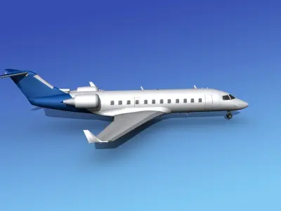 Canadair CRJ200 Corporate 3 3D model