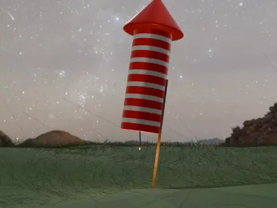Firework Rocket 3D model