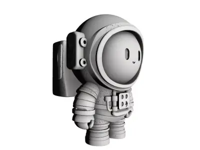 Cartoon Astronaut 3D Printable Model 3D print model