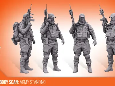 Cleaned 3D Body Scan Luis Donovan Standing 3D model