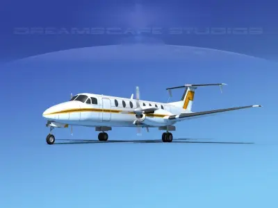 Beechcraft B1900C V08 3D model