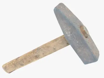 Hammer Big Low-poly 3D model