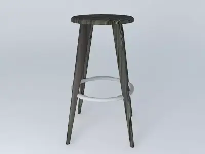High Stool Jean Prouvé 1942 Free 3D model