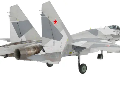 Sukhoi Su 35 Fighter Jet 3D model