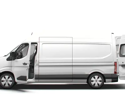 Nissan Interstar L3H3 Van HQ Interior 2024 3D model