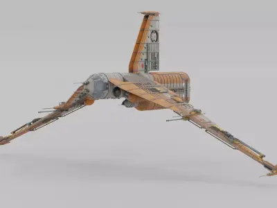 Tri-Wing Vehicle 3D model
