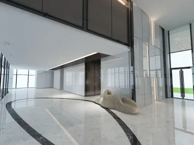 The Hotel Lobby 13 3D model