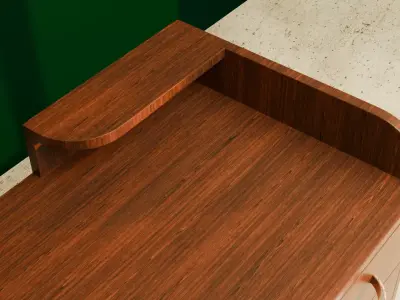 Art Deco style Desk Free 3D model