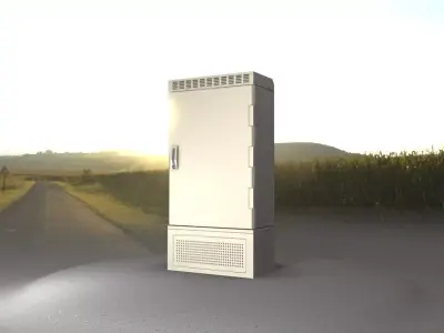Electrical Distribution Cabinet 74 Low-poly 3D model