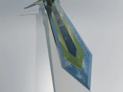 Knight sword 3D model