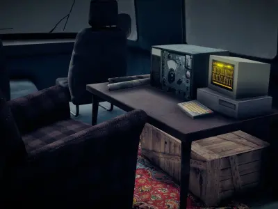 Buchanka Snow Glider Free low-poly 3D model