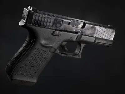 Glock 19 Gen5 Low-poly 3D model