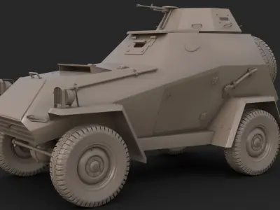 BA 64 Clay Mental Ray 3D model