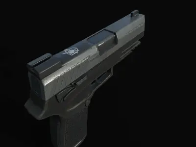 Pistol sig M18 Free low-poly 3D model