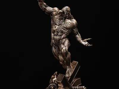 Marvel Venom Statue 3D Model Ready to Print STL 3D print model