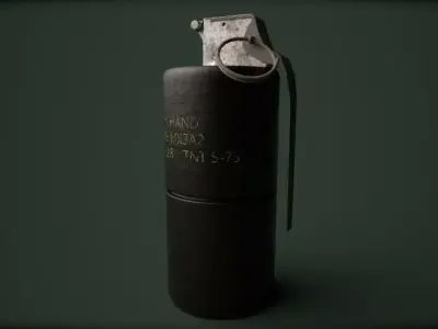 Grenade Pack Game Ready Low-poly 3D model