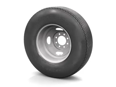 VINTAGE WHEEL AND TIRE 10 3D model