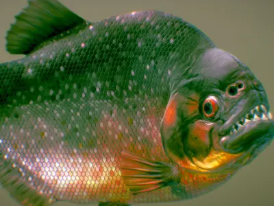 Red-bellied Piranha 3D model