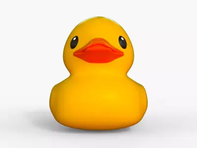 Rubber Duck Low-poly 3D model