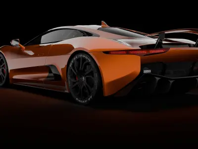 Jaguar C-X75 Free 3D model