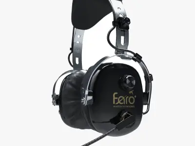 Pilots Headset 3D model