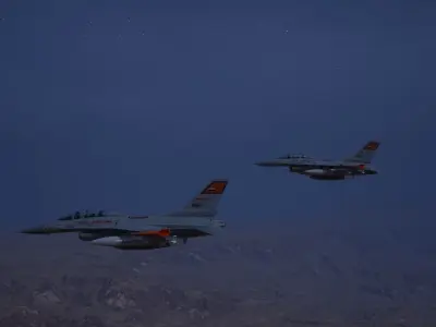 F-16D Egyptian Airforce 3D model