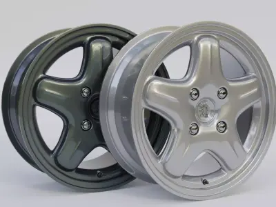 Peugeot 106 XSi Alloy Wheels Rims 3D model