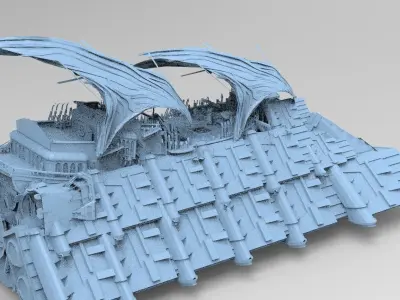 Hutt Sail Barge 1  3D model