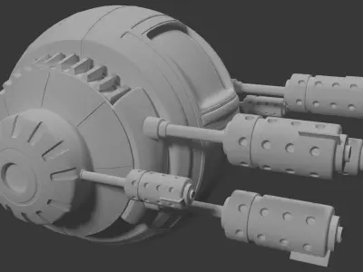 SciFi Robotic Pod 3D model