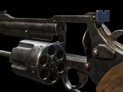 Pistol Gun Weapon Low-poly 3D model