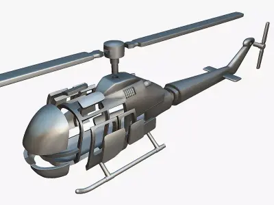 Fairchild Hiller FH-1100 - 3D Printable Model 3D print model