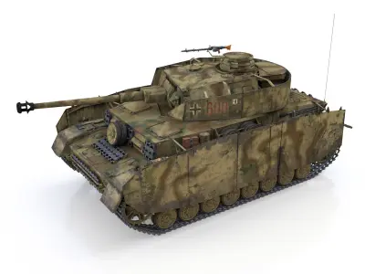 PzKpfw IV - Panzer 4 - Ausf H - 600 3D model