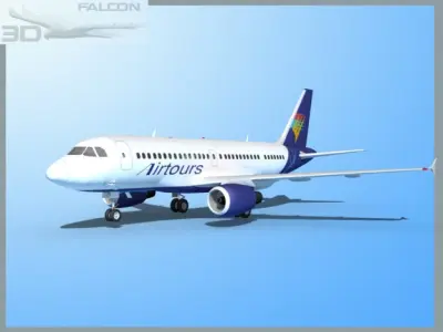 Falcon3D A319 Air Tours 3D model