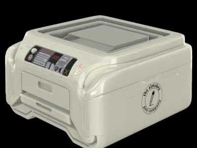 White Inkjet Printer 3D model
