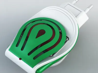 Mosquitall fumigator green 3D model