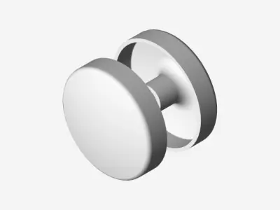 Cabinet Castor Wheel Free 3D model