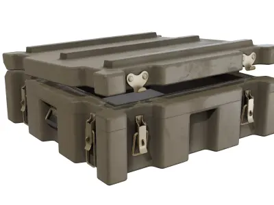 Game-Ready 3D Storage Case - Military - Army - Prop Low-poly 3D model
