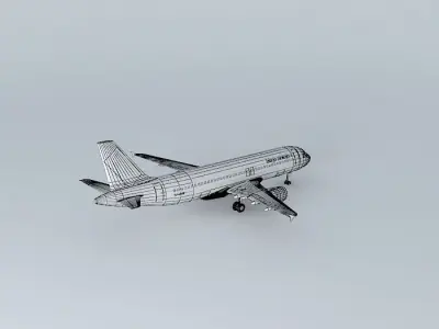 Bingo Airways Airbus A320 200 3D model