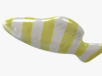 Swedish Fish Yellow Stripe 3D 3D model