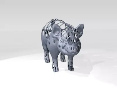 Pig Dust Voronoi 3D model