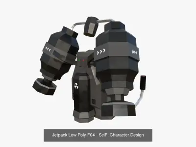 05 Jetpack Low Poly F Collection - SciFi Character Design purchase