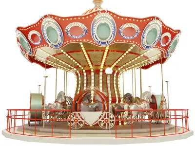 carousel 3D print model