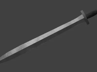 Xiphos Short One-Handed Sword Low-poly 3D model