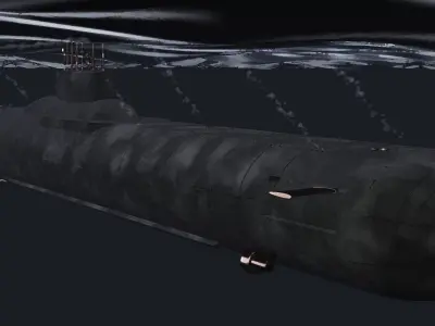 Typhoon Akula Class 3D model