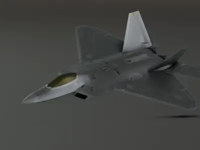 F-22 raptor - Photorealistic 3D model