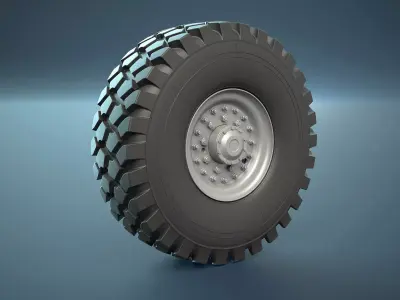 HEMTT Oshkosh Wheels High-Poly 3D model