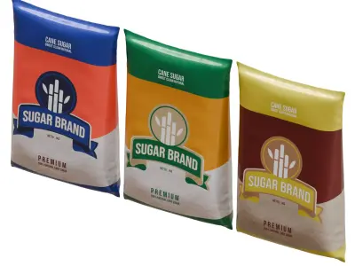 sugar packaging 3d design element 3D model