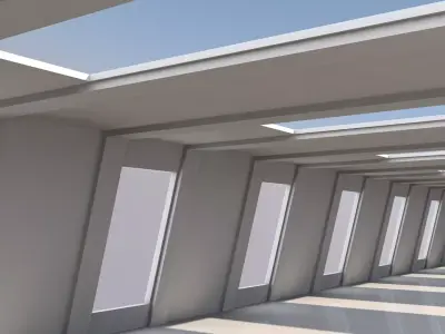 Modern Empty Tunnel 3D model order