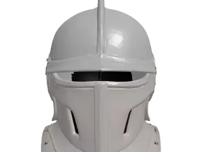 Medieval Knight Helmet 3D Model 3D model purchase