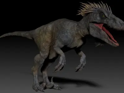 Dinosaur UtahRaptor SCULPT Project 3D model